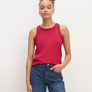 EverlaneRed Organic Cotton Cutaway Tank Large